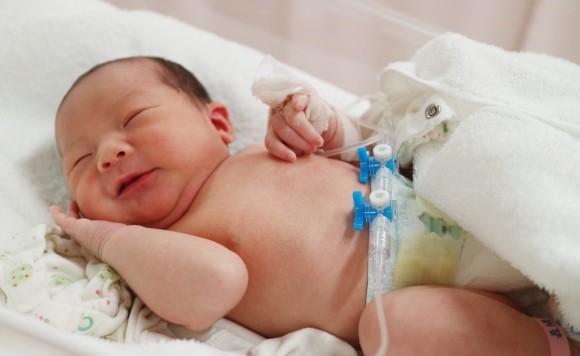 出産直後の赤ちゃん