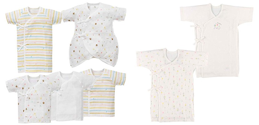 新生児の長肌着と短肌着