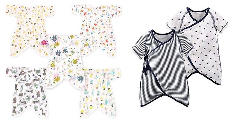 新生児用のコンビ肌着