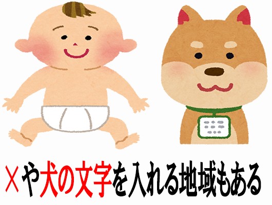 宮参りで入れる文字の種類