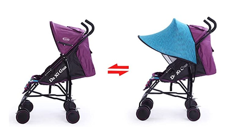 ベビーカー用の後付けサンシェード