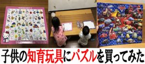 子供の知育玩具でパズルを買ってみた