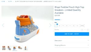 ブリッピーのスニーカー