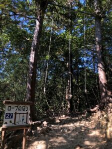 フィールドアスレチック27ロープのぼり