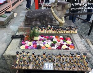 和歌浦天満宮の撫牛