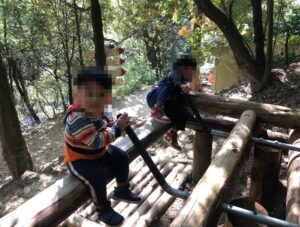 奥水間アスレチックスポーツを親子で楽しむ